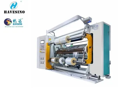 Taglierina ribobinatrice per film a laminazione termica